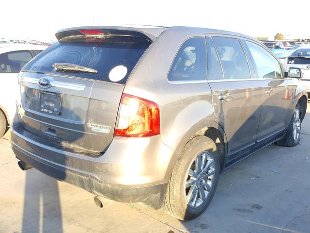 2FMDK3K96DBA63810 - 2013 FORD EDGE LIMIT CHARCOAL photo 4