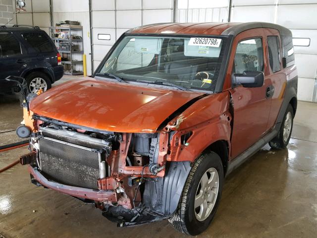 5J6YH28655L015044 - 2005 HONDA ELEMENT EX ORANGE photo 2