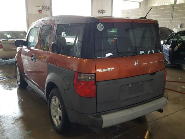 5J6YH28655L015044 - 2005 HONDA ELEMENT EX ORANGE photo 3