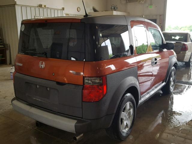 5J6YH28655L015044 - 2005 HONDA ELEMENT EX ORANGE photo 4