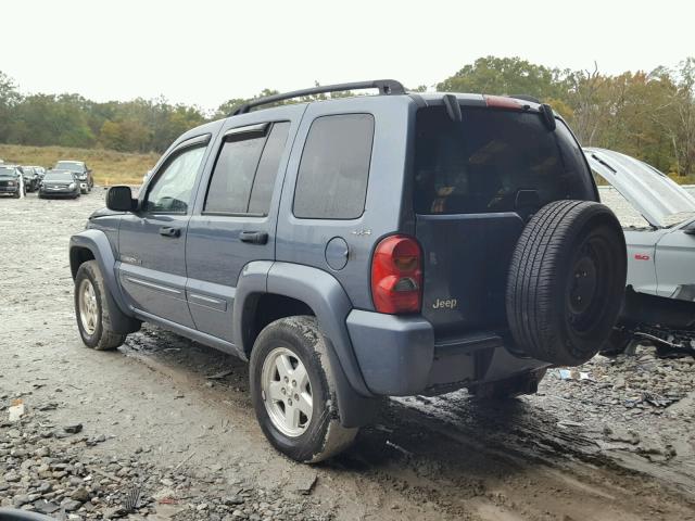 1J4GL58K02W192930 - 2002 JEEP LIBERTY LI BLUE photo 3