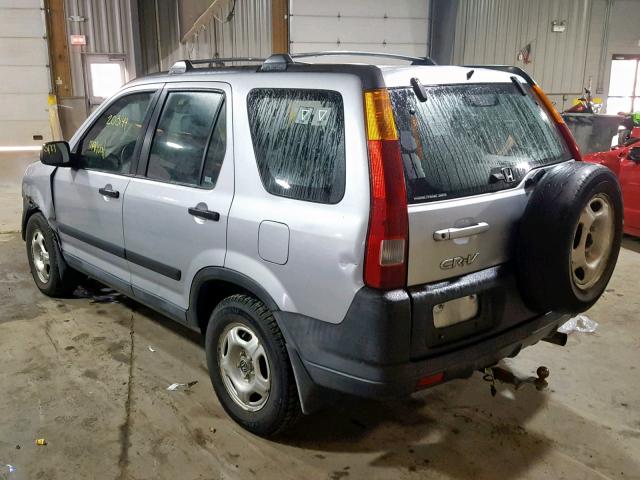 SHSRD77453U148415 - 2003 HONDA CR-V LX SILVER photo 3