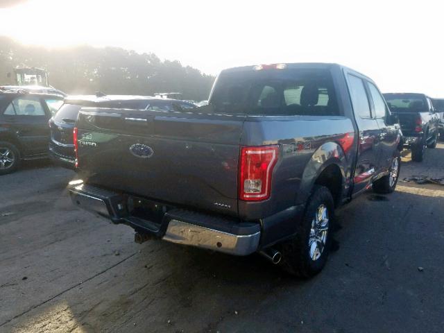 1FTEW1EF9FKD14251 - 2015 FORD F150 SUPER BLACK photo 4