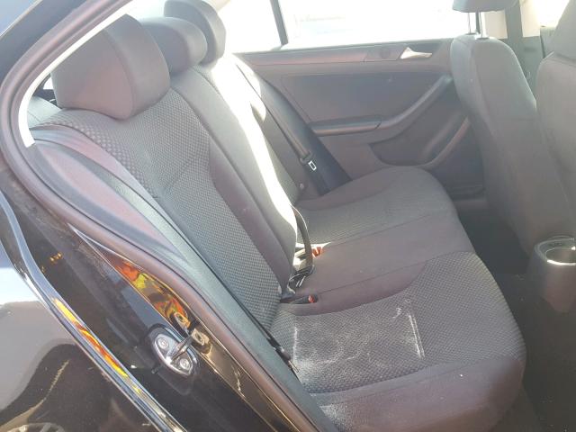 3VW2K7AJ4DM373920 - 2013 VOLKSWAGEN JETTA BASE Սև լուսանկար 6