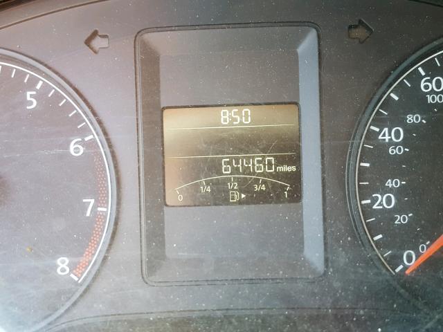 3VW2K7AJ4DM373920 - 2013 VOLKSWAGEN JETTA BASE Սև լուսանկար 8