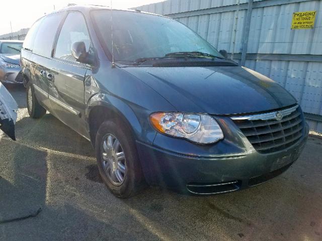 2A4GP54L67R276107 - 2007 CHRYSLER TOWN & COU TEAL photo 1