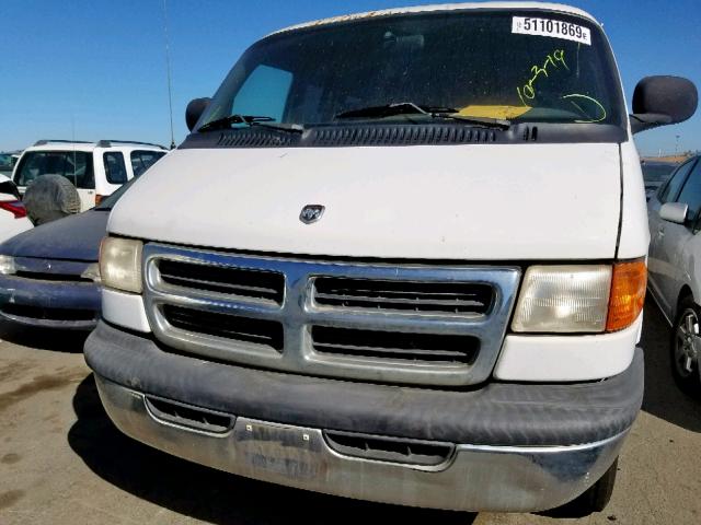 2B6LB31Z9WK163151 - 1998 DODGE RAM VAN B3 WHITE photo 9