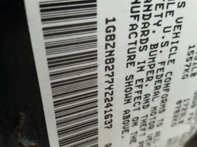 1G8ZN8277YZ241637 - 2000 SATURN SW2 GOLD photo 10