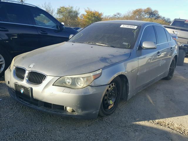 WBANA53545B864808 - 2005 BMW 525 I SILVER photo 2