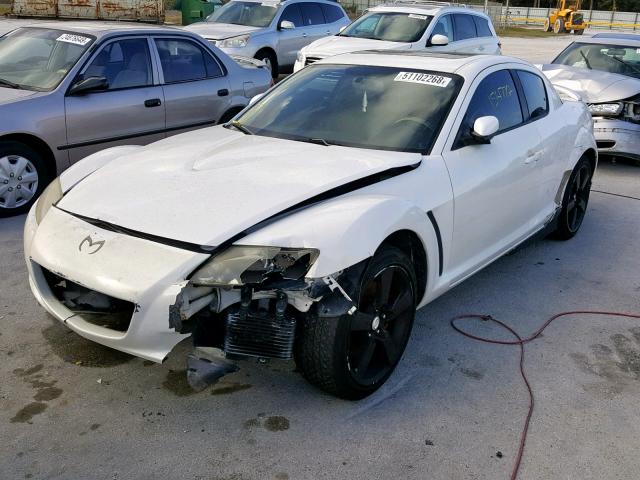 JM1FE17N250143445 - 2005 MAZDA RX8 WHITE photo 2