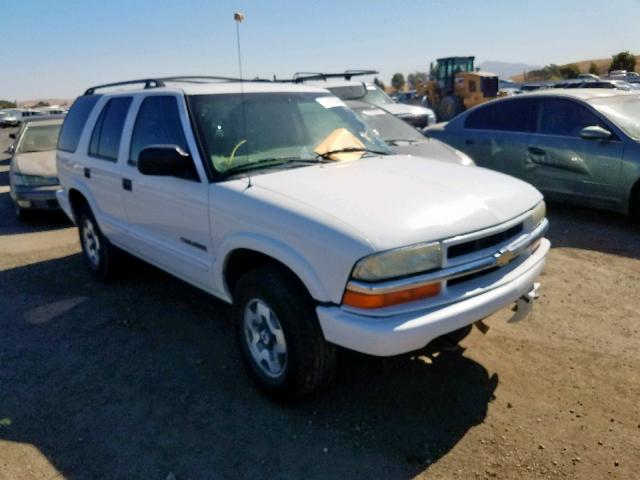 1GNDT13X74K160885 - 2004 CHEVROLET BLAZER WHITE photo 1