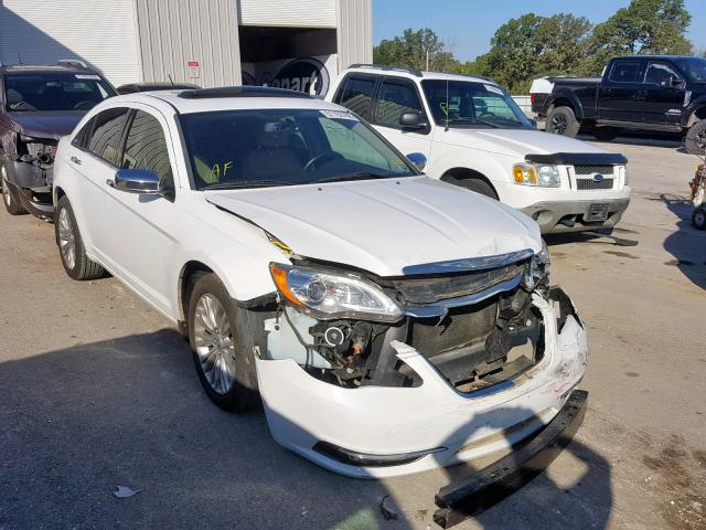 1C3CCBCG2CN106843 - 2012 CHRYSLER 200 LIMITE WHITE photo 1