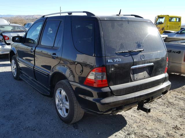 4JGAB57E75A517239 - 2005 MERCEDES-BENZ ML 350 BLACK photo 3