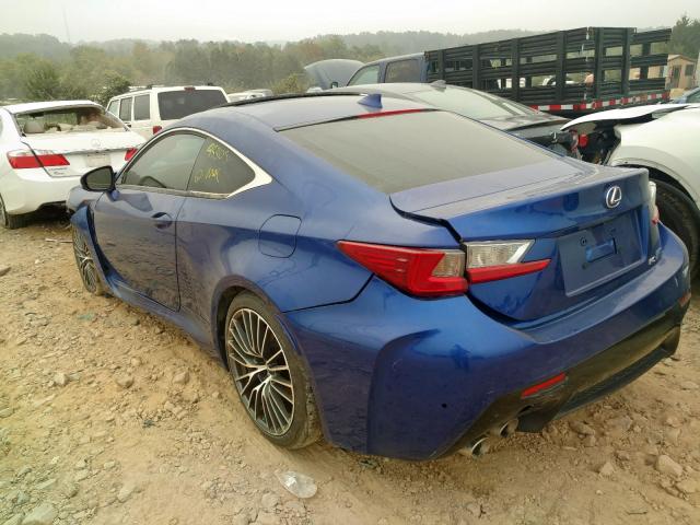 JTHHP5BC5G5005547 - 2016 LEXUS RC-F BLUE photo 3