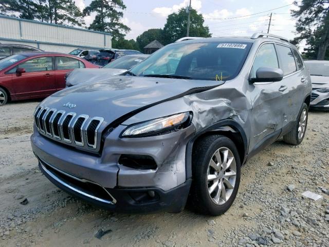 1C4PJLDS7EW301698 - 2014 JEEP CHEROKEE L SILVER photo 2