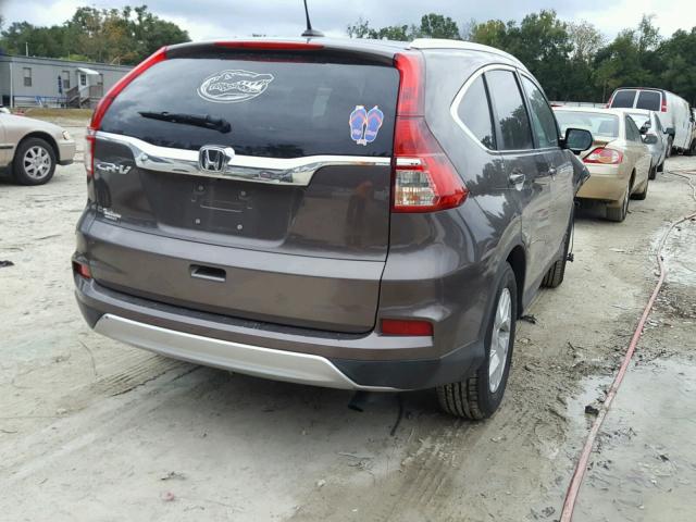 2HKRM3H76FH546084 - 2015 HONDA CR-V EXL BROWN photo 4