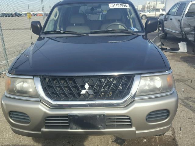 JA4MT31R23J022744 - 2003 MITSUBISHI MONTERO SP BLUE photo 9