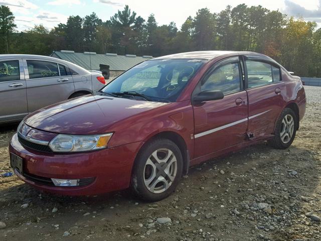 1G8AL52F74Z177960 - 2004 SATURN ION LEVEL RED photo 2