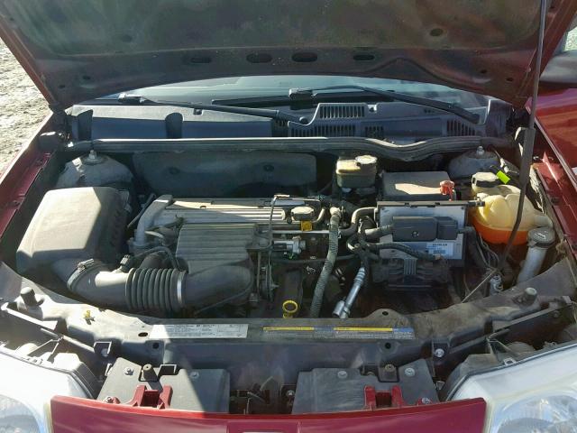 1G8AL52F74Z177960 - 2004 SATURN ION LEVEL RED photo 7