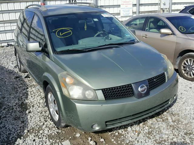 5N1BV28U65N117472 - 2005 NISSAN QUEST S GREEN photo 1