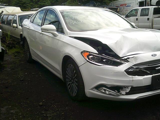 3FA6P0D90JR138708 - 2018 FORD FUSION TIT WHITE photo 1