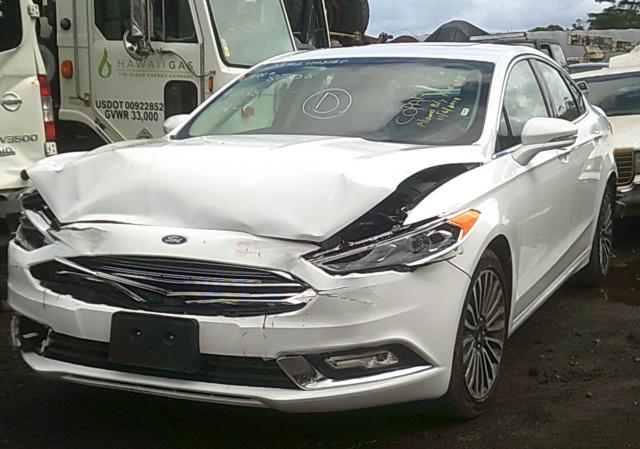 3FA6P0D90JR138708 - 2018 FORD FUSION TIT WHITE photo 2