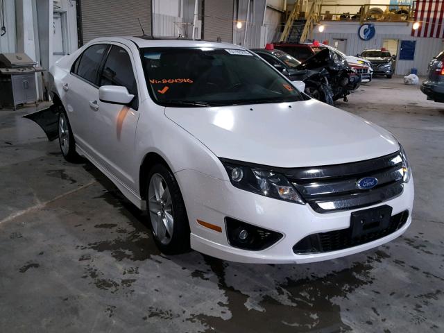 3FAHP0KC5CR264346 - 2012 FORD FUSION SPO WHITE photo 1