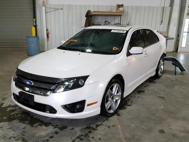 3FAHP0KC5CR264346 - 2012 FORD FUSION SPO WHITE photo 2