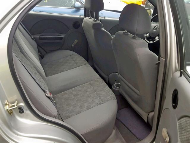 KL1TD52615B471531 - 2005 CHEVROLET AVEO BASE Күміс фото 6