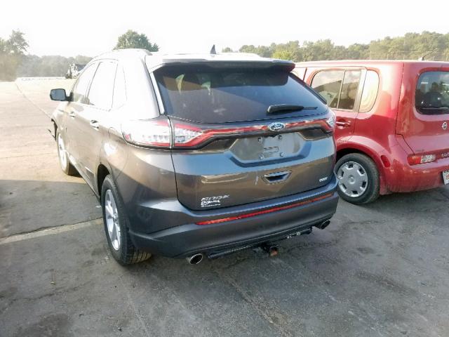 2FMPK3G92HBB66654 - 2017 FORD EDGE SE GRAY photo 3