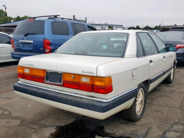 WAUFD5444MN003787 - 1991 AUDI 200 WHITE photo 4