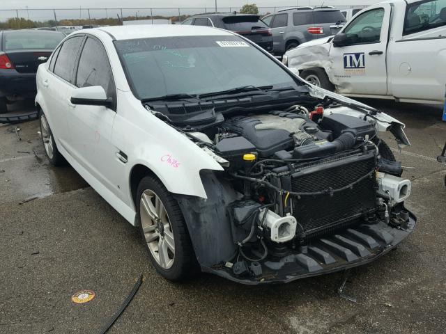 6G2ER57708L149683 - 2008 PONTIAC G8 WHITE photo 1