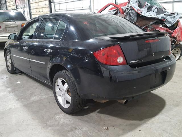 1G1AZ55F867854523 - 2006 CHEVROLET COBALT LTZ BLACK photo 3