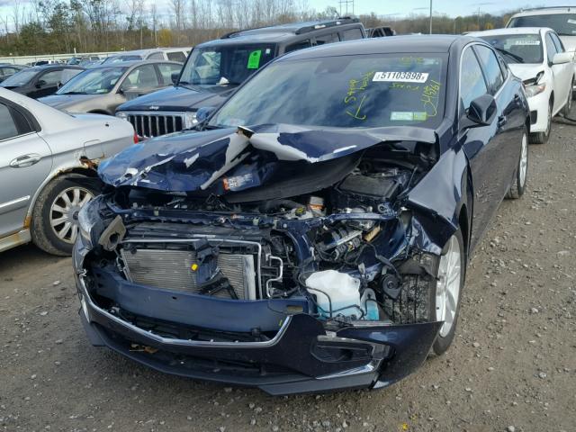 1G1ZJ5SU8HF147850 - 2017 CHEVROLET MALIBU HYB BLUE photo 2