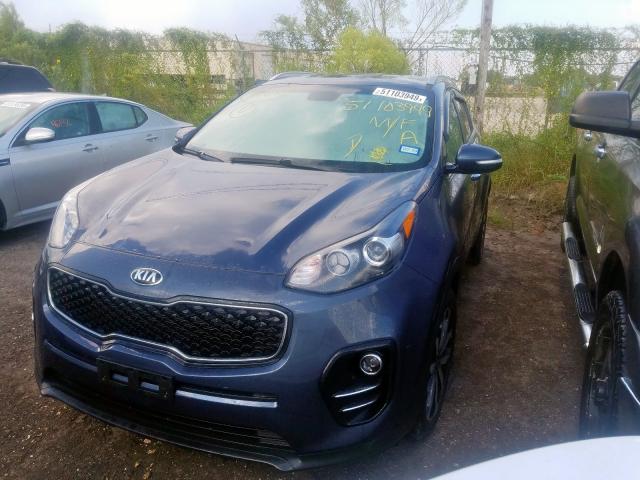 KNDPN3AC1J7372515 - 2018 KIA SPORTAGE E BLUE photo 2