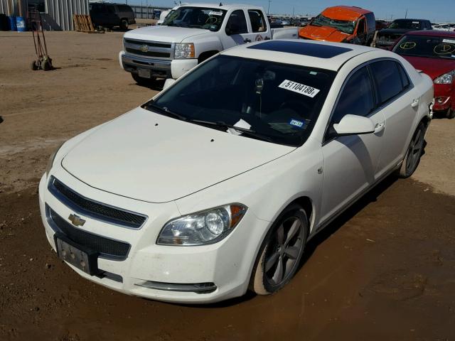 1G1ZJ57B484241372 - 2008 CHEVROLET MALIBU 2LT WHITE photo 2