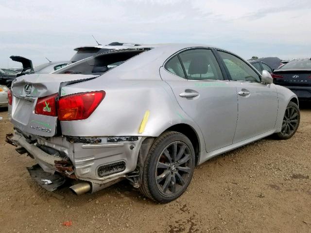 JTHCK262X62004466 - 2006 LEXUS IS 250 SILVER photo 4