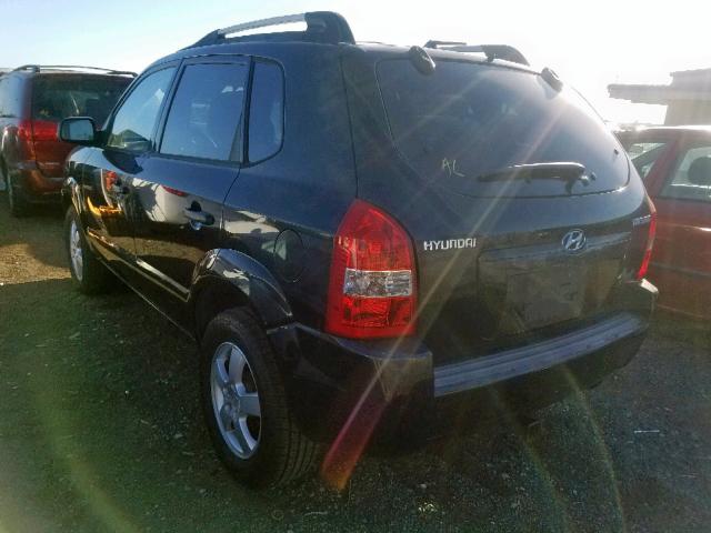 KM8JM12B25U080247 - 2005 HYUNDAI TUCSON GL BLACK photo 3