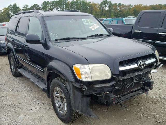 5TDZT38A26S282225 - 2006 TOYOTA SEQUOIA LI BLACK photo 1