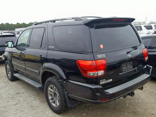 5TDZT38A26S282225 - 2006 TOYOTA SEQUOIA LI BLACK photo 3