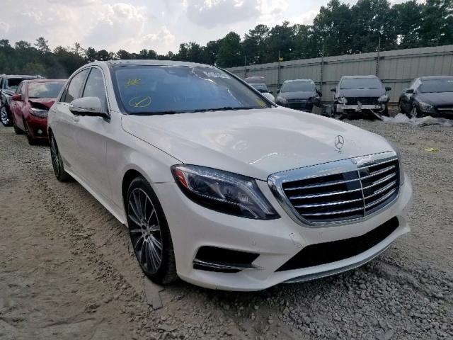 WDDUG8CB2FA100571 - 2015 MERCEDES-BENZ S 550 WHITE photo 1