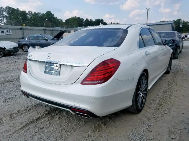 WDDUG8CB2FA100571 - 2015 MERCEDES-BENZ S 550 WHITE photo 4