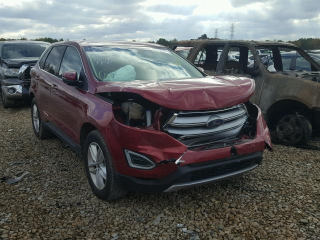 2FMTK3J97FBC05632 - 2015 FORD EDGE SEL RED photo 1