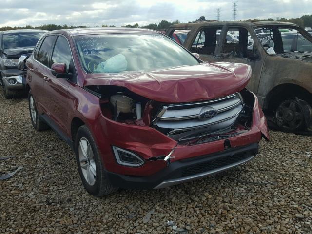 2FMTK3J97FBC05632 - 2015 FORD EDGE SEL RED photo 9