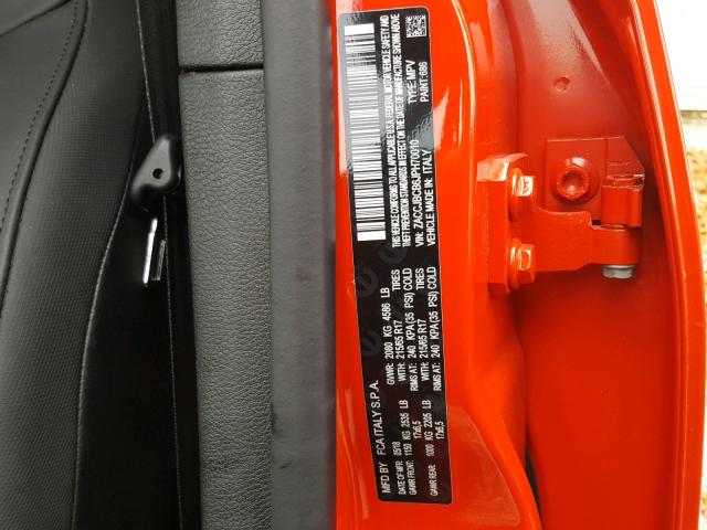 ZACCJBCB6JPH70010 - 2018 JEEP RENEGADE T RED photo 10