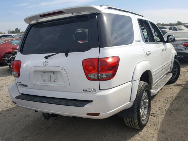 5TDZT38A25S263527 - 2005 TOYOTA SEQUOIA LI WHITE photo 4