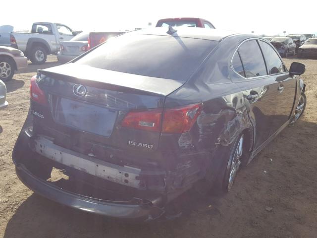 JTHBE262575012848 - 2007 LEXUS IS 350 BLACK photo 4