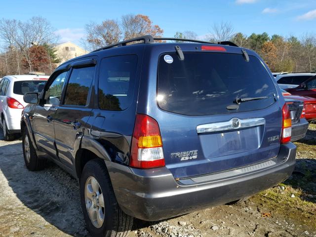 4F2CZ961X3KM03290 - 2003 MAZDA TRIBUTE ES BLUE photo 3