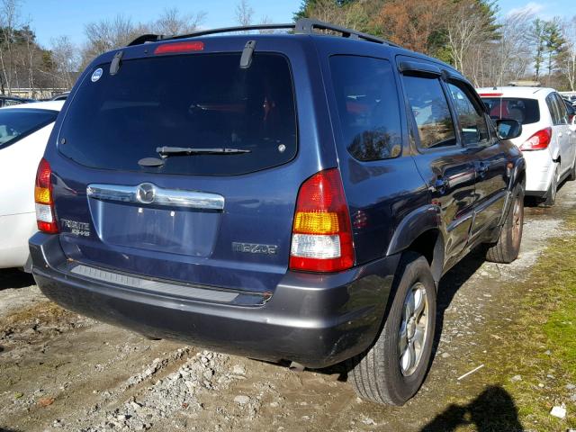 4F2CZ961X3KM03290 - 2003 MAZDA TRIBUTE ES BLUE photo 4