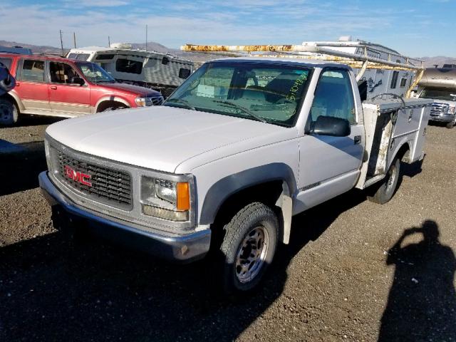 1GTHK34J5YR127223 - 2000 GMC SIERRA K35 WHITE photo 2